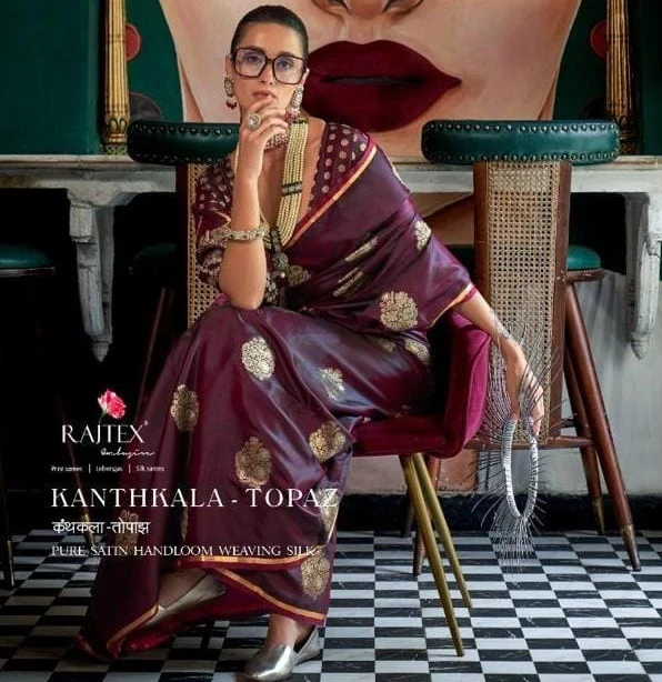 Rajtex Kanthkala Topaz Silk Wholesale Fancy Silk Catalog